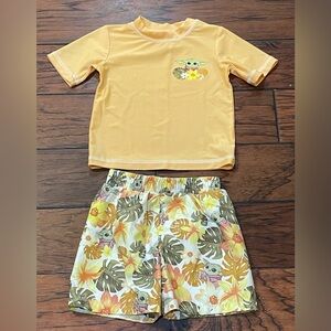 Star Wars Baby Yoda Grogu Swimsuit Swim Trunks Shorts Rash Guard Toddler 18M